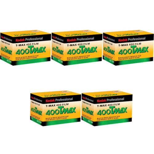 Kodak Professional T-Max 400 TMY 36 Exp. Black & White Print Film, 5 Pack